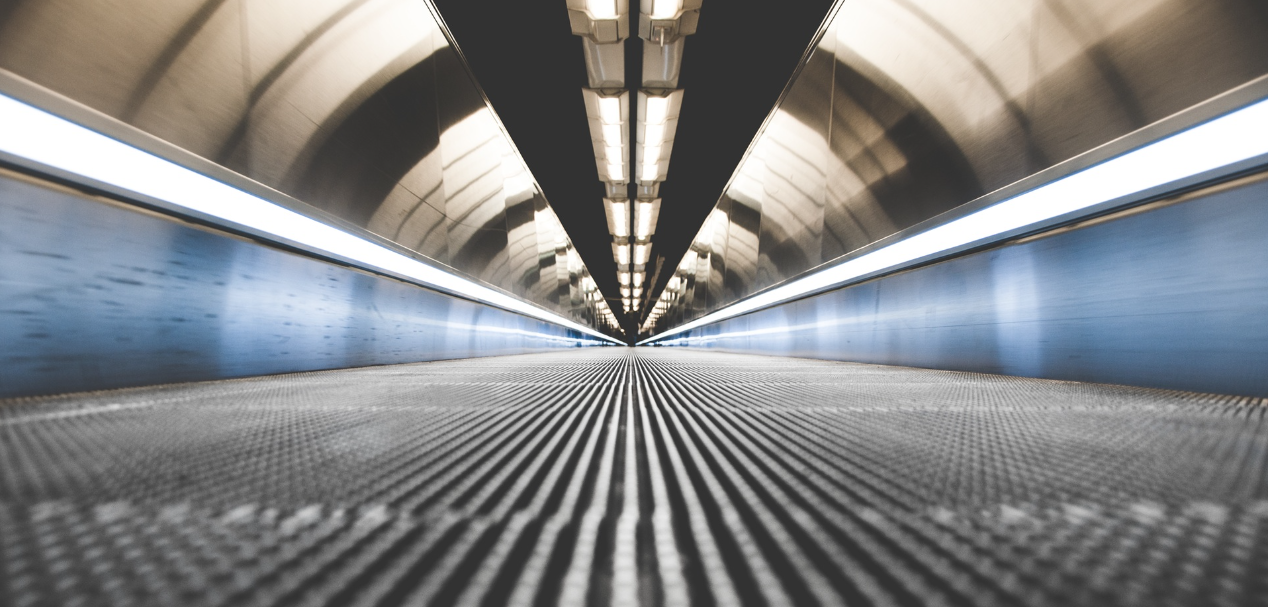 a symmetrical tunnel photo