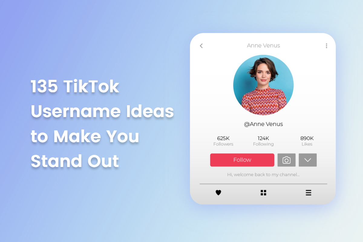 tiktok profile page and username ideas