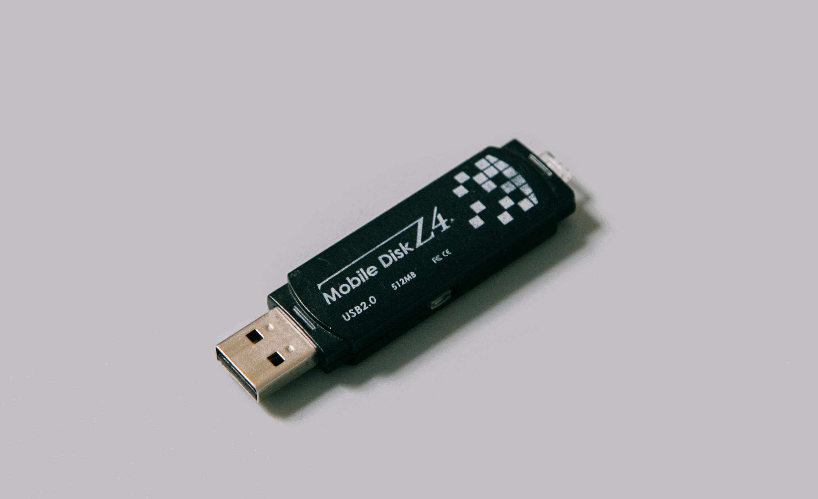 a usb flash drive on the desk