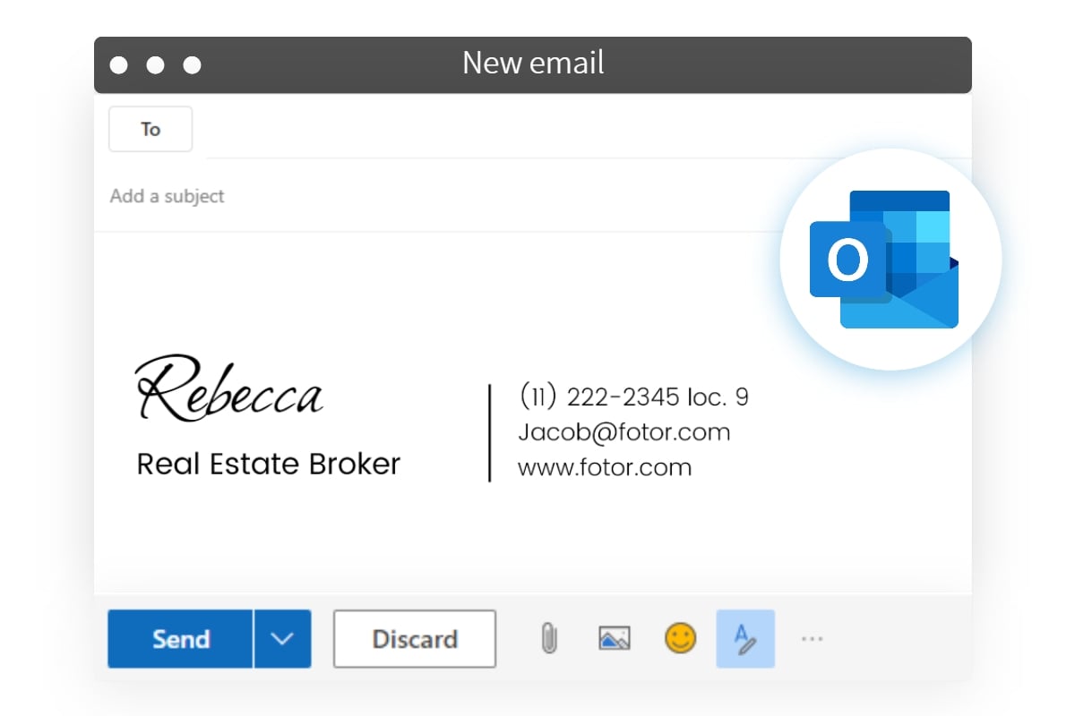 Add an email signature in Outlook
