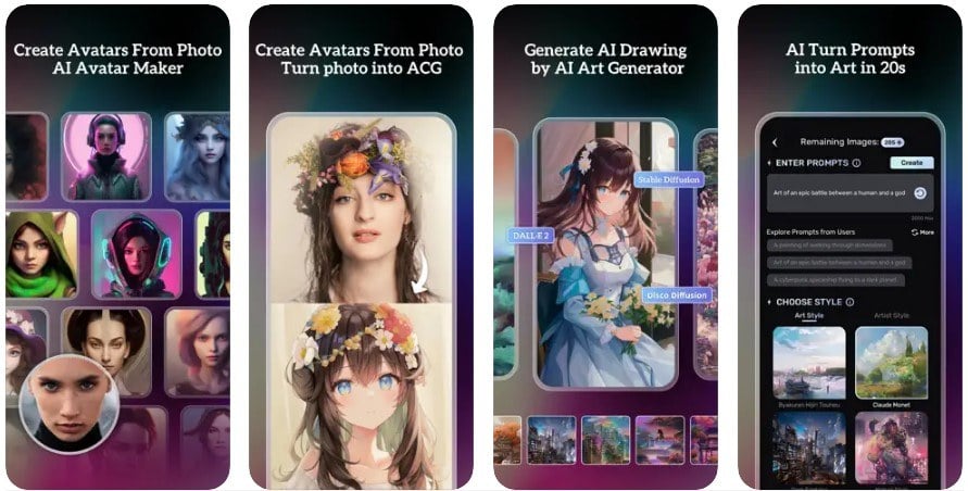 ai art generator uni dream app
