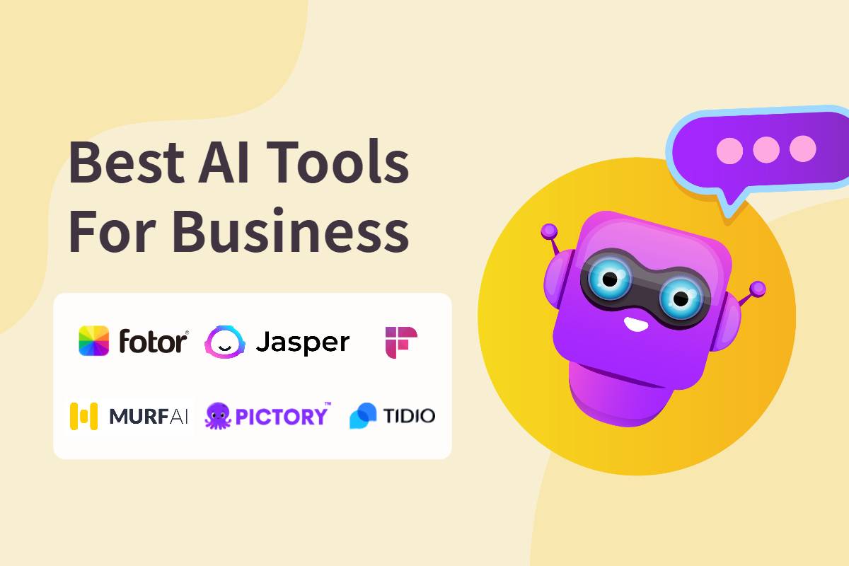 six logos of ai tools for business