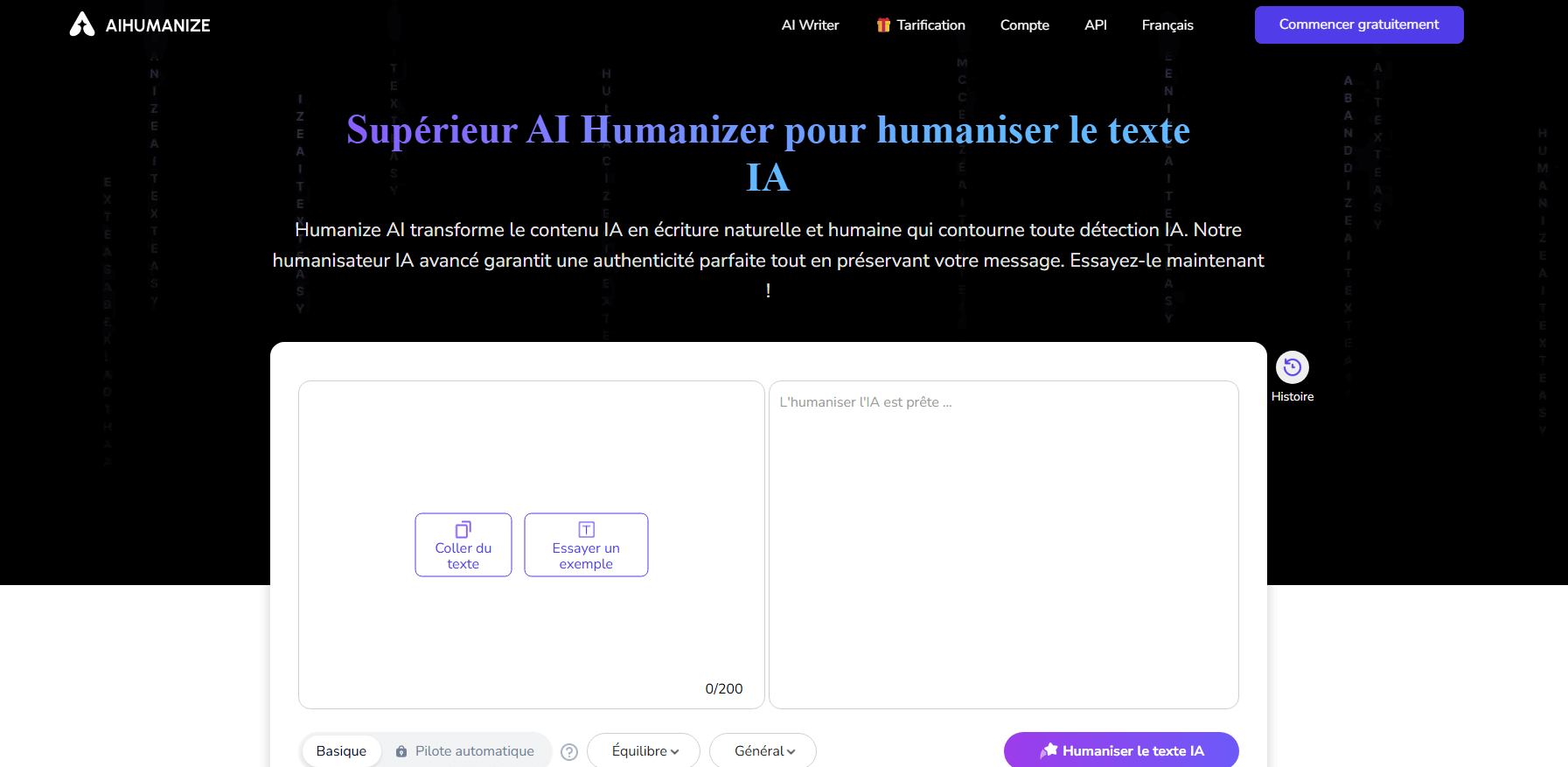 ai humanize pour humaniser le texte ia