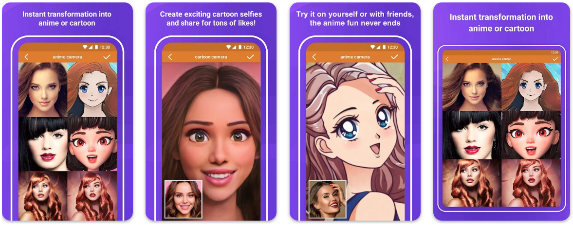 anime camera app overview page on the app store