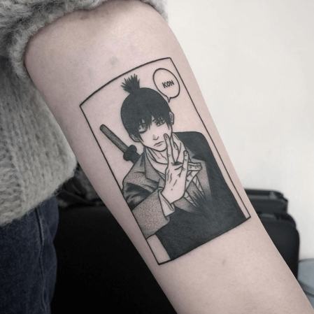 anime wrist tattoo