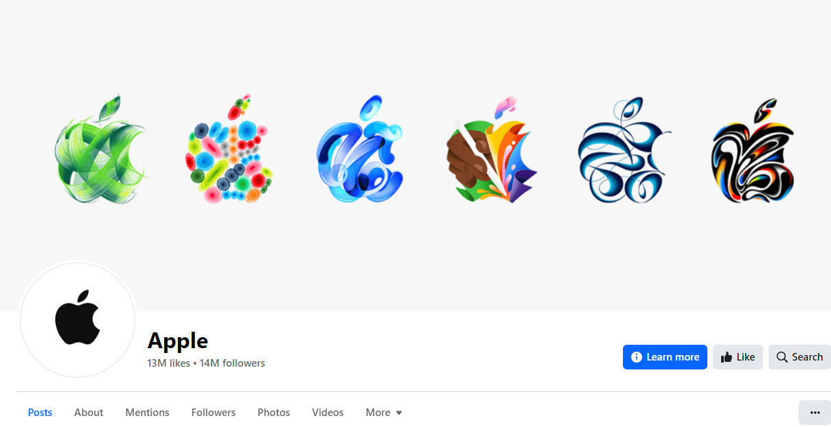 apple facebook cover