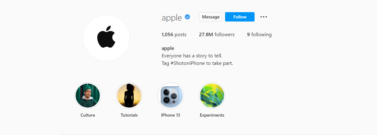 Apple profile picture for instagram