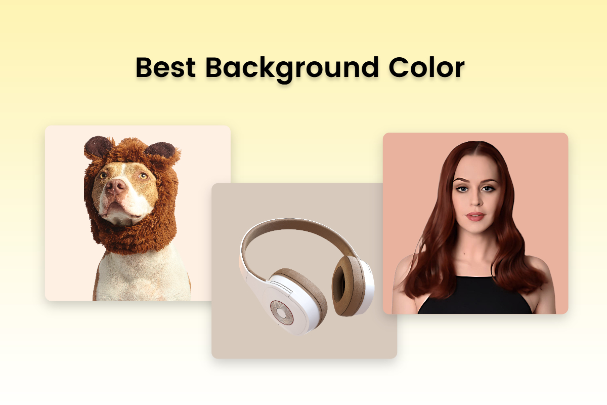 application of different background colors in different types of photos