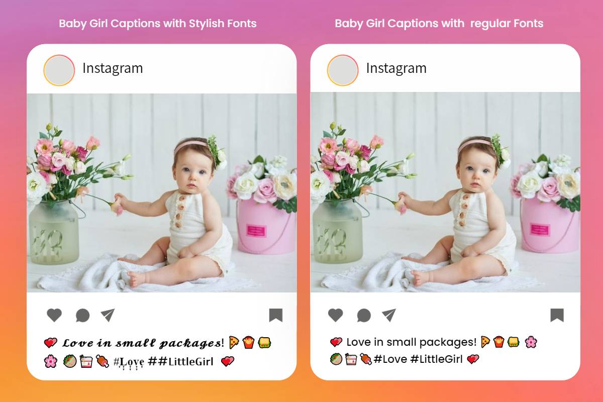 baby girl caption for instagram cute captions vs regular caption