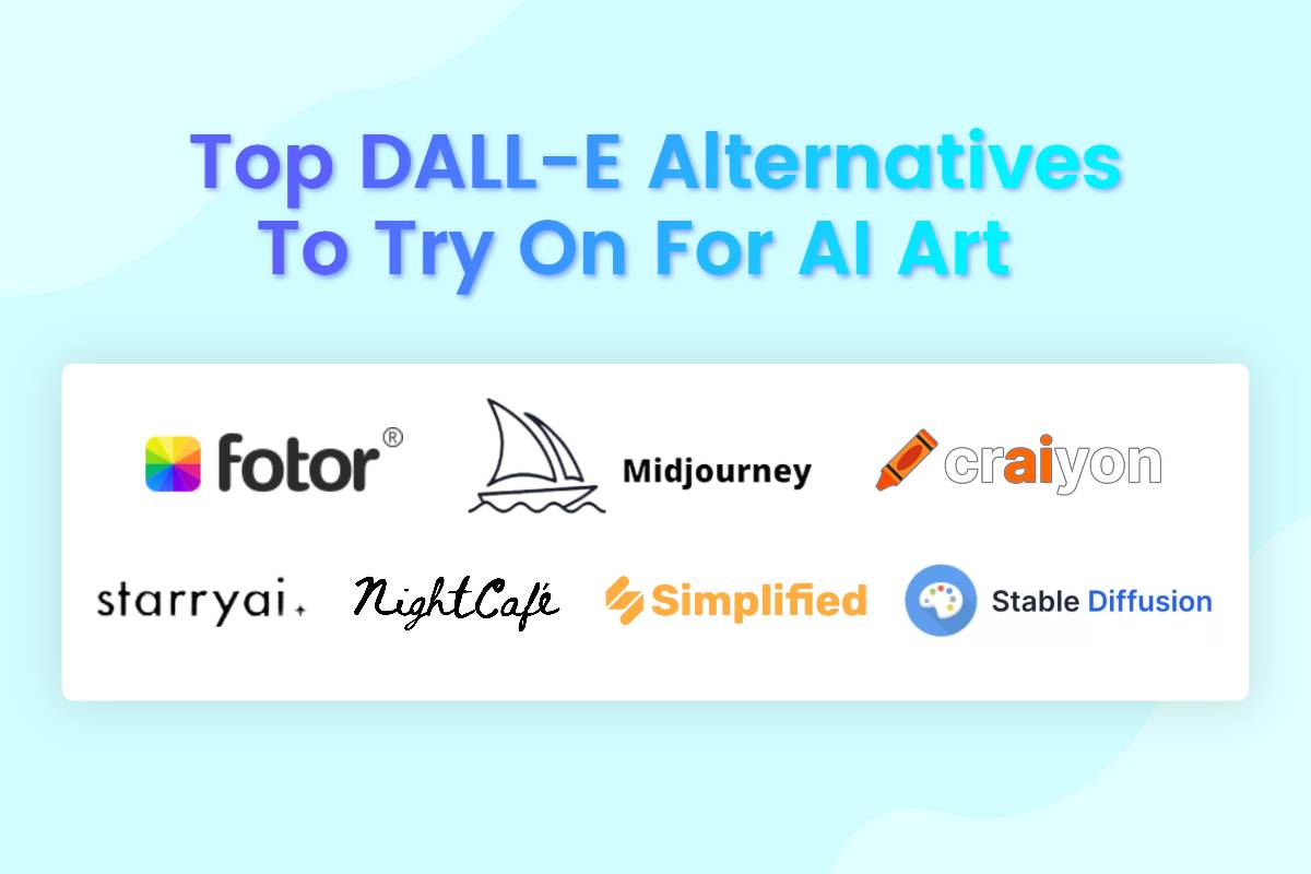 seven logos of dall e alternative