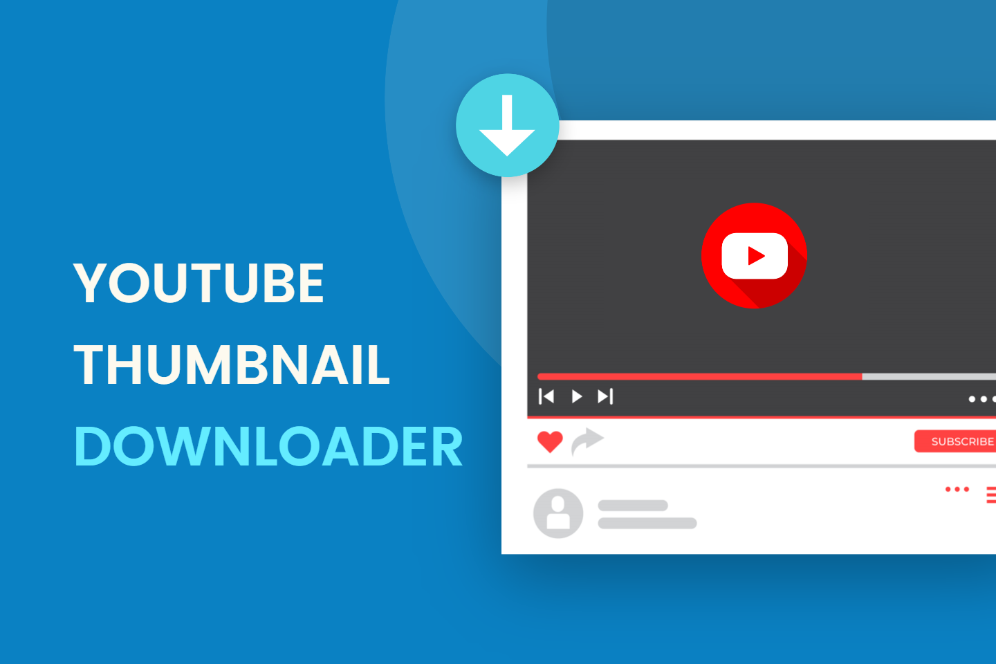 banner of youtube thumbnail downloader with a youtube interface