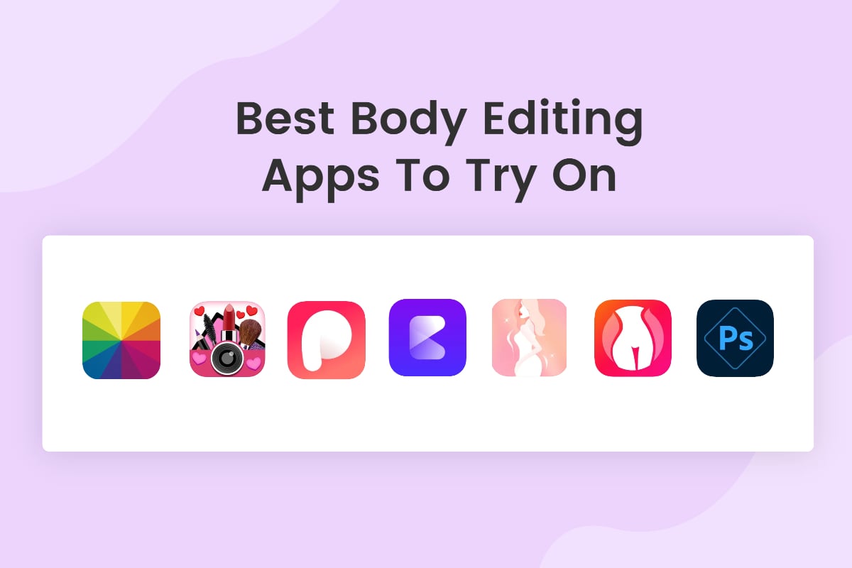 seven logos of best body editing app