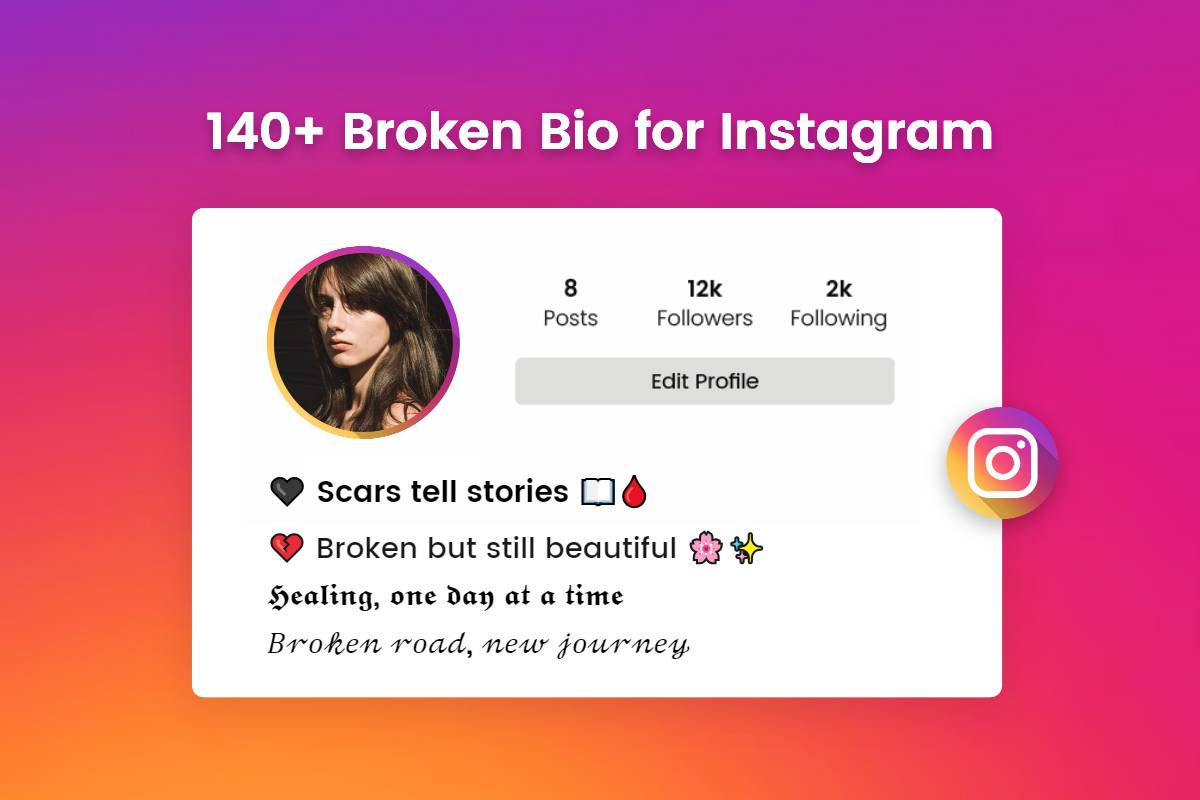 best broken bio for instagram
