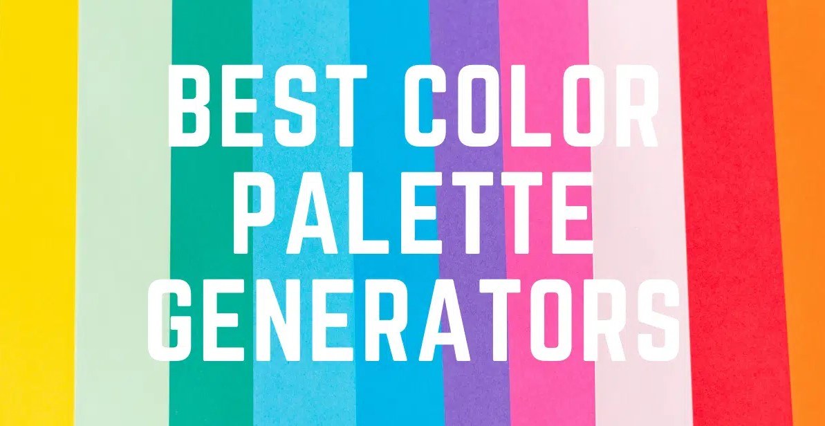 best color palette generators with a colorful background