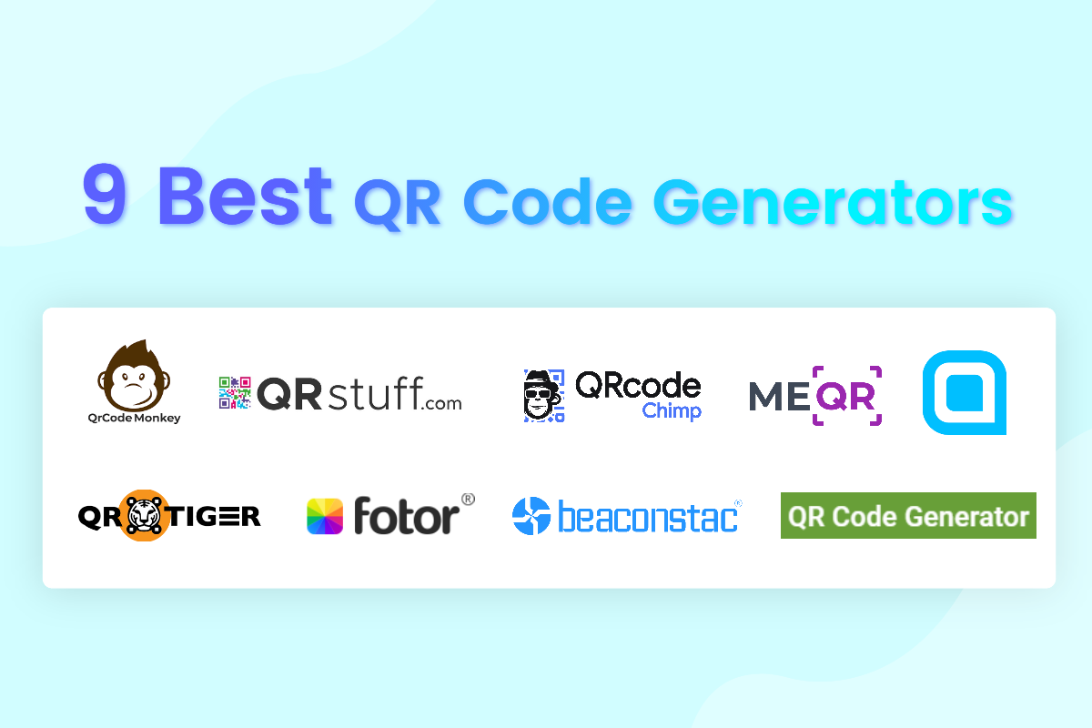 logos of the 9 best free qr code generators