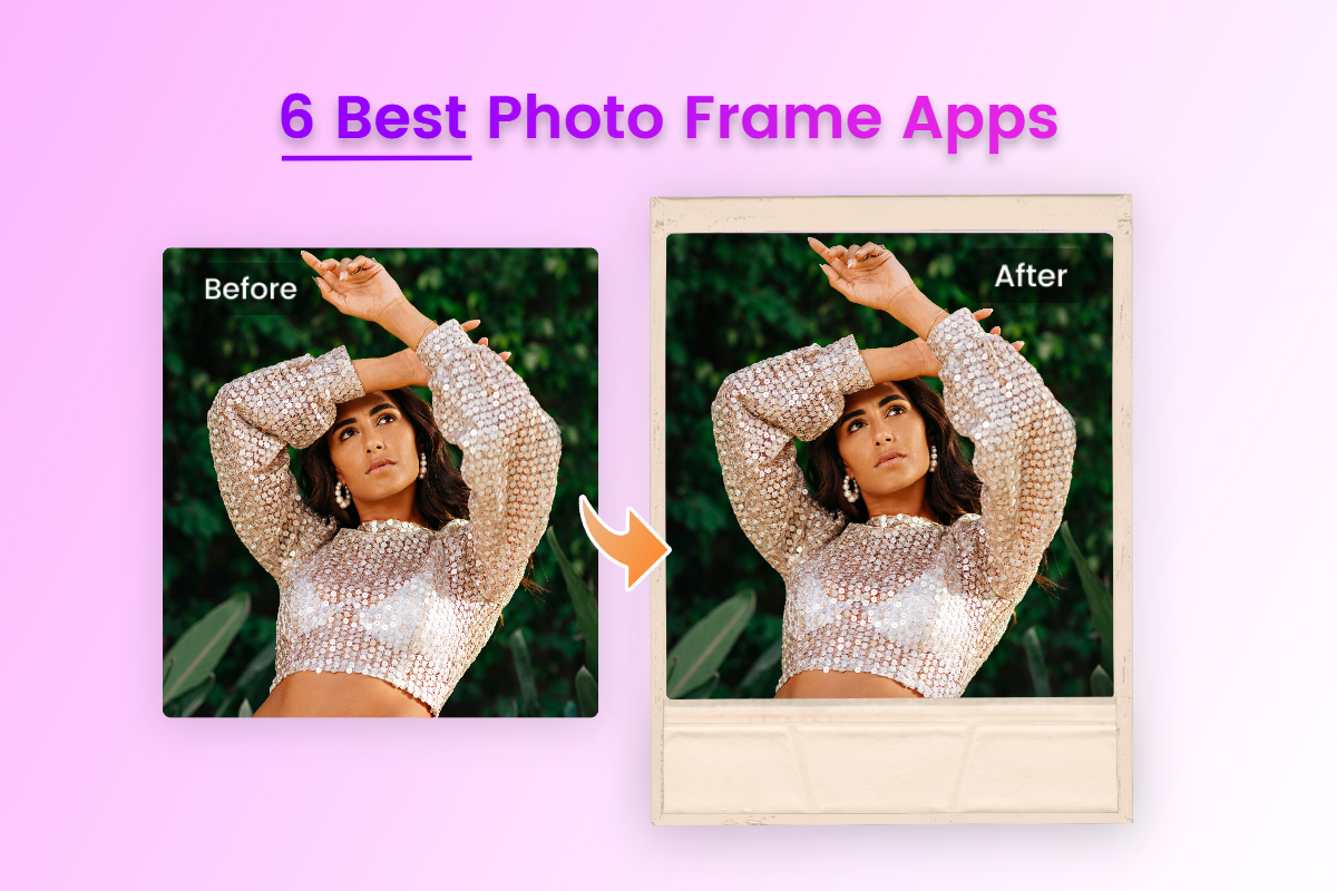 best photo frame app cover with female example
