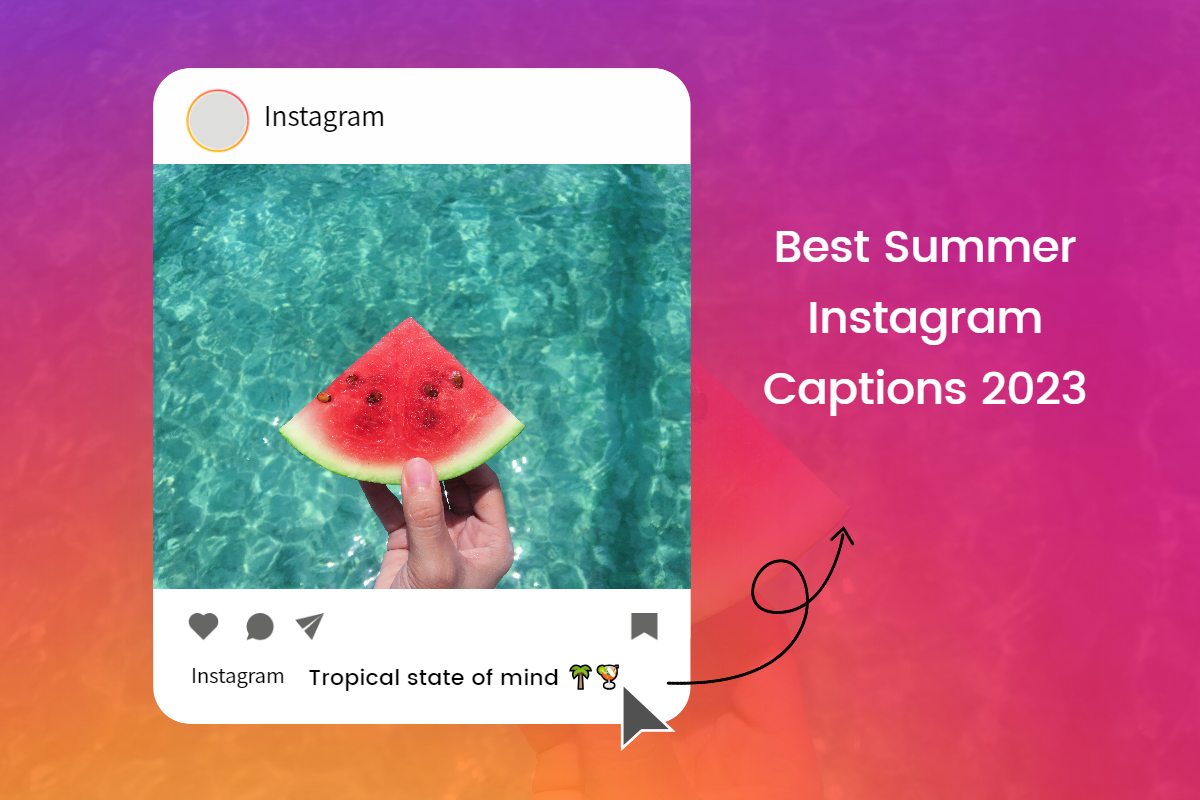 instagram profile page sharing summer moments and summer instagram captions