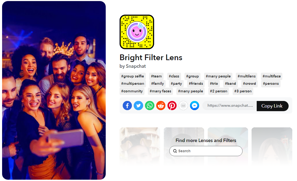bright filter from snachat