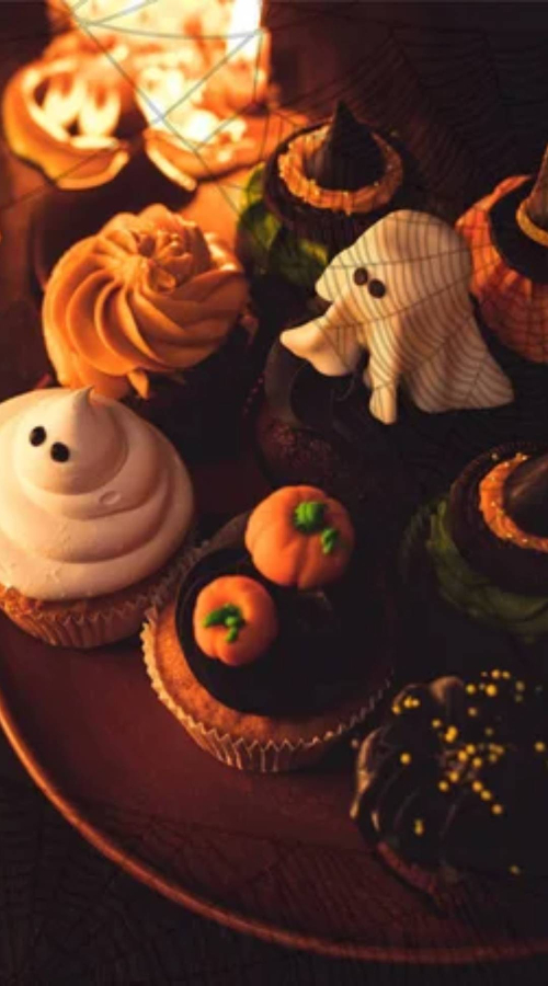 cakes with ghost designs