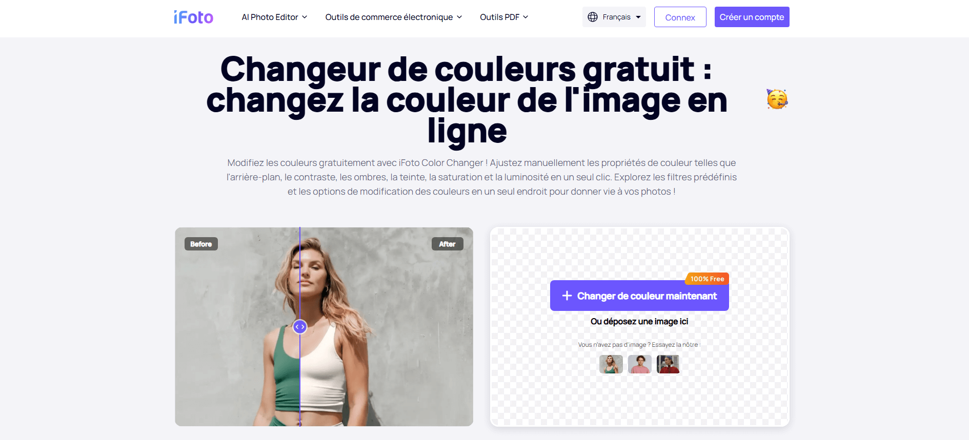 changer la couleur objet image avec ifoto