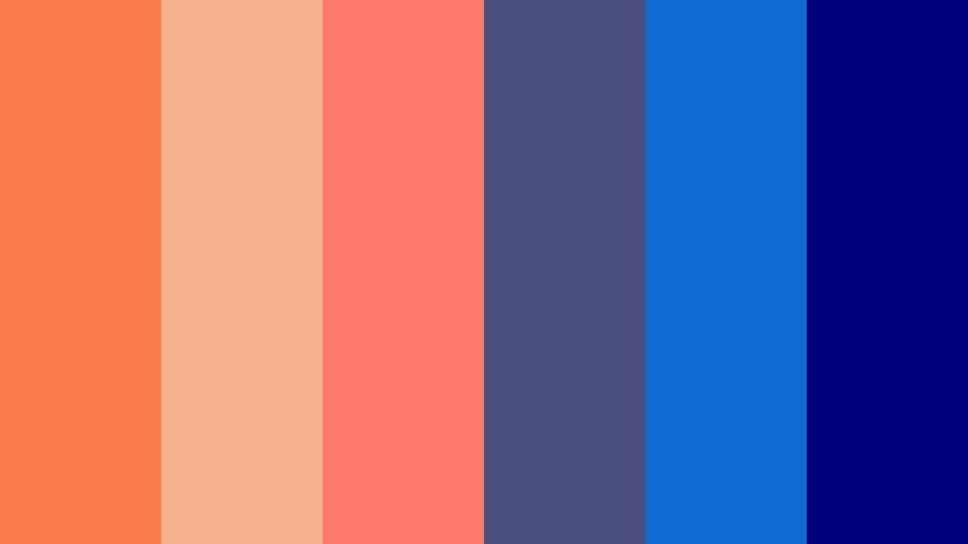 Complementary Navy Blue Color Palette 