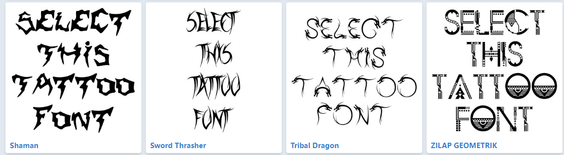 Tribal tattoo Fonts  MyFonts