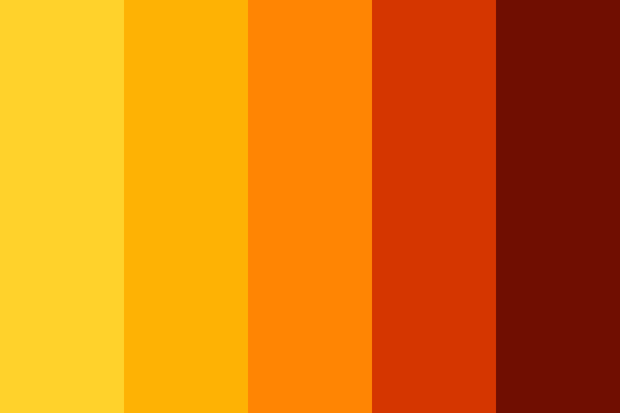 dark amber color palette