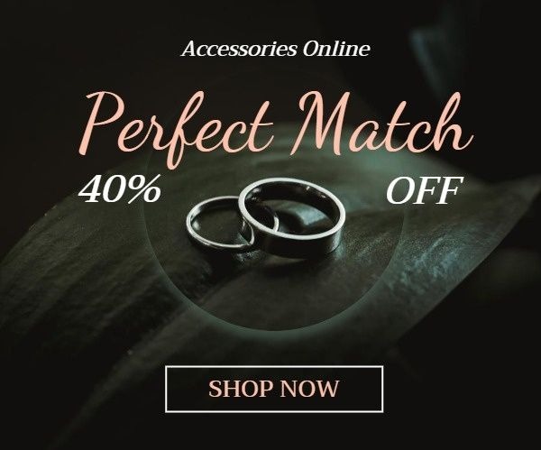 Dark Jewelry Online Sale Large Rectangle Template