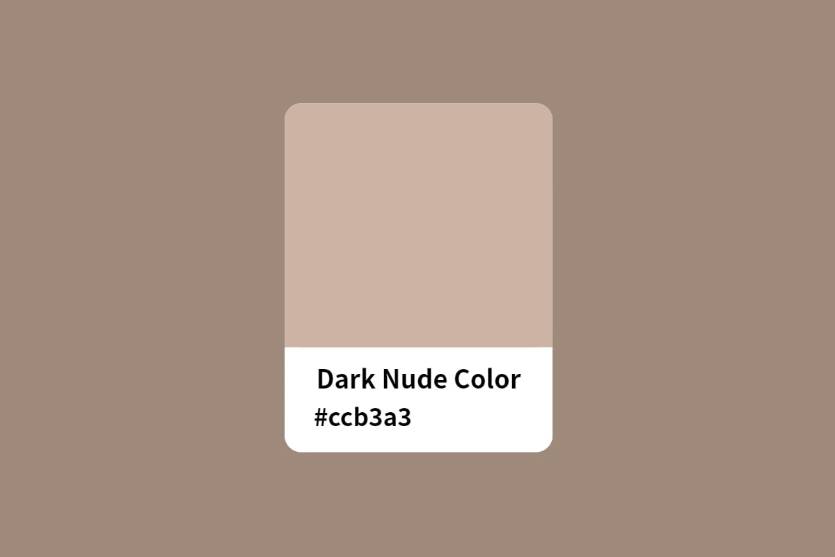dark nude color ccb3a3