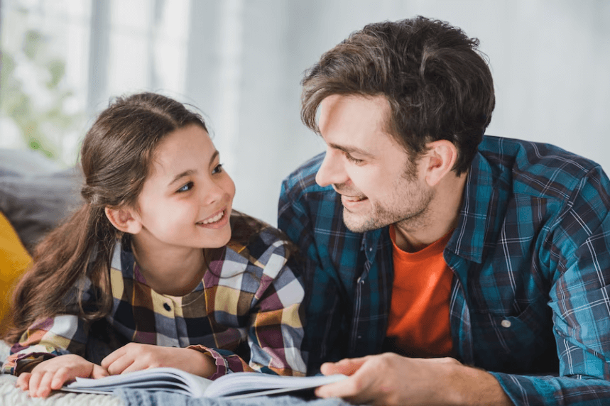 daughter and father