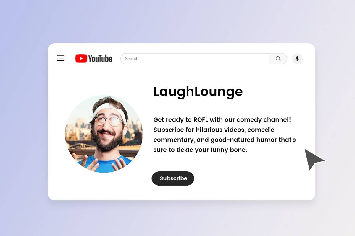 description for youtube comedy channels