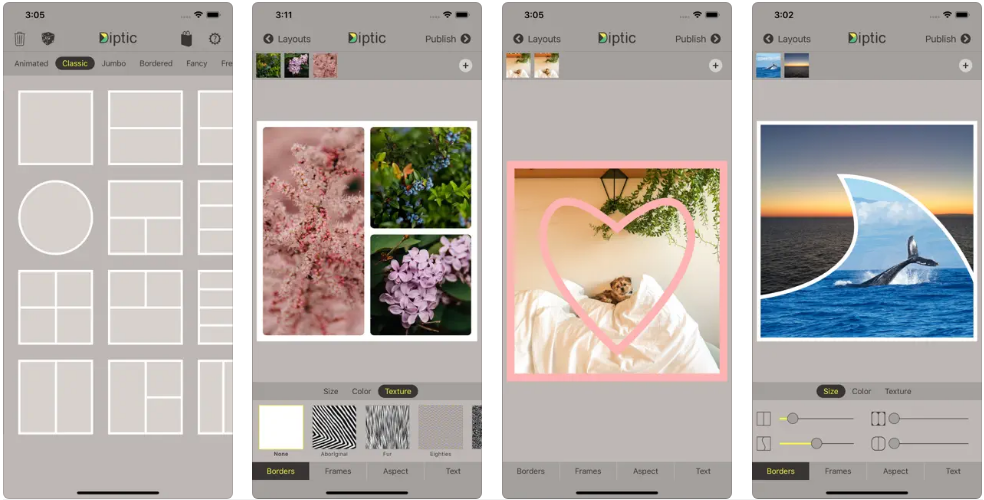 diptic photo collage app