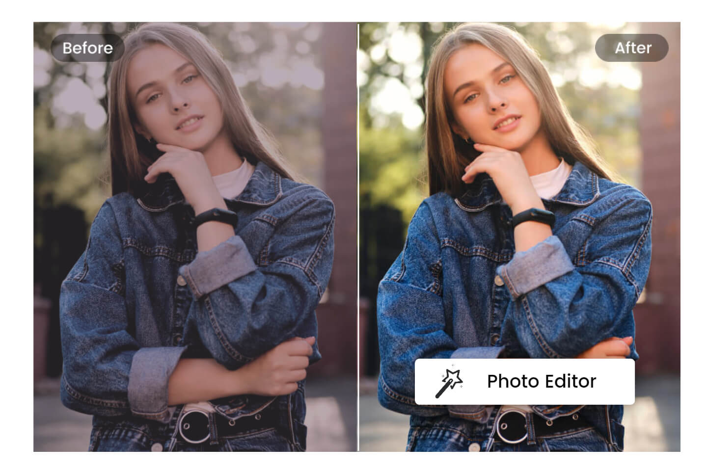 edit a senior girl photo with Fotor's online photo editor