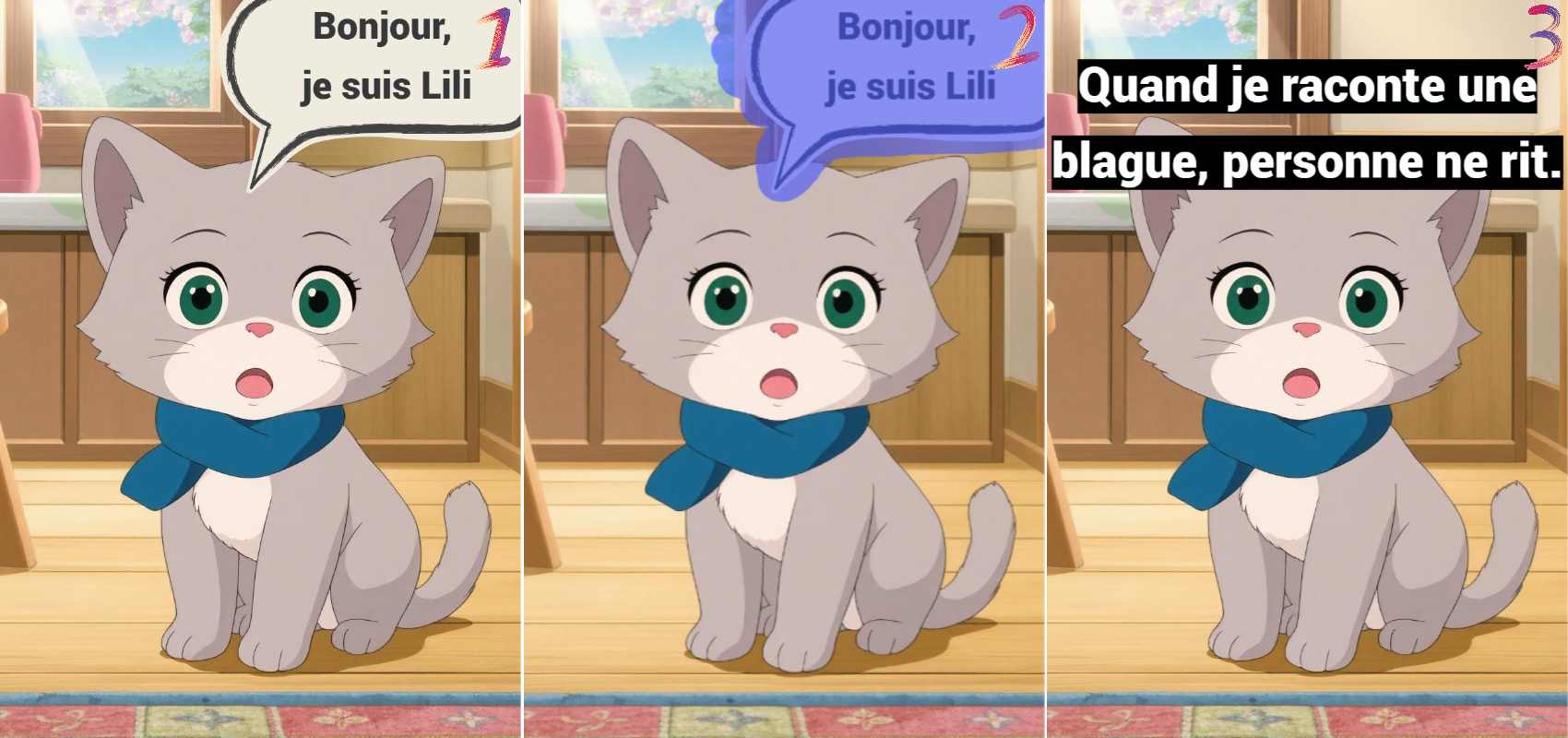 effacer le texte et la bulle de dialogue pour créer un mème