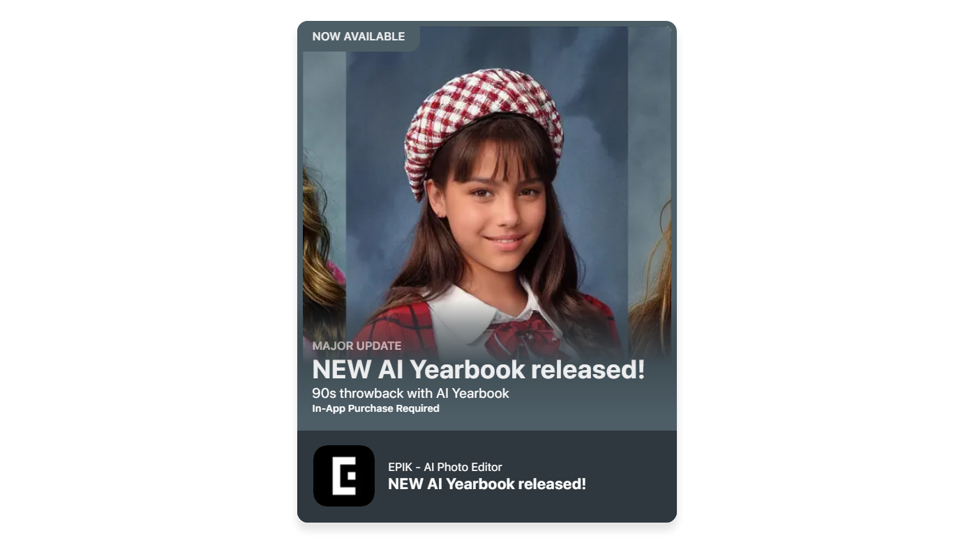 epik's newly released ai yearbook feature