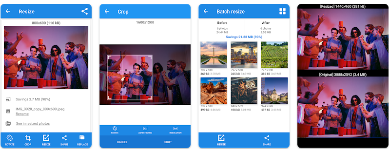 features of photo picture resizer app