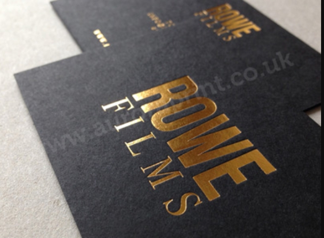foil stamping business card