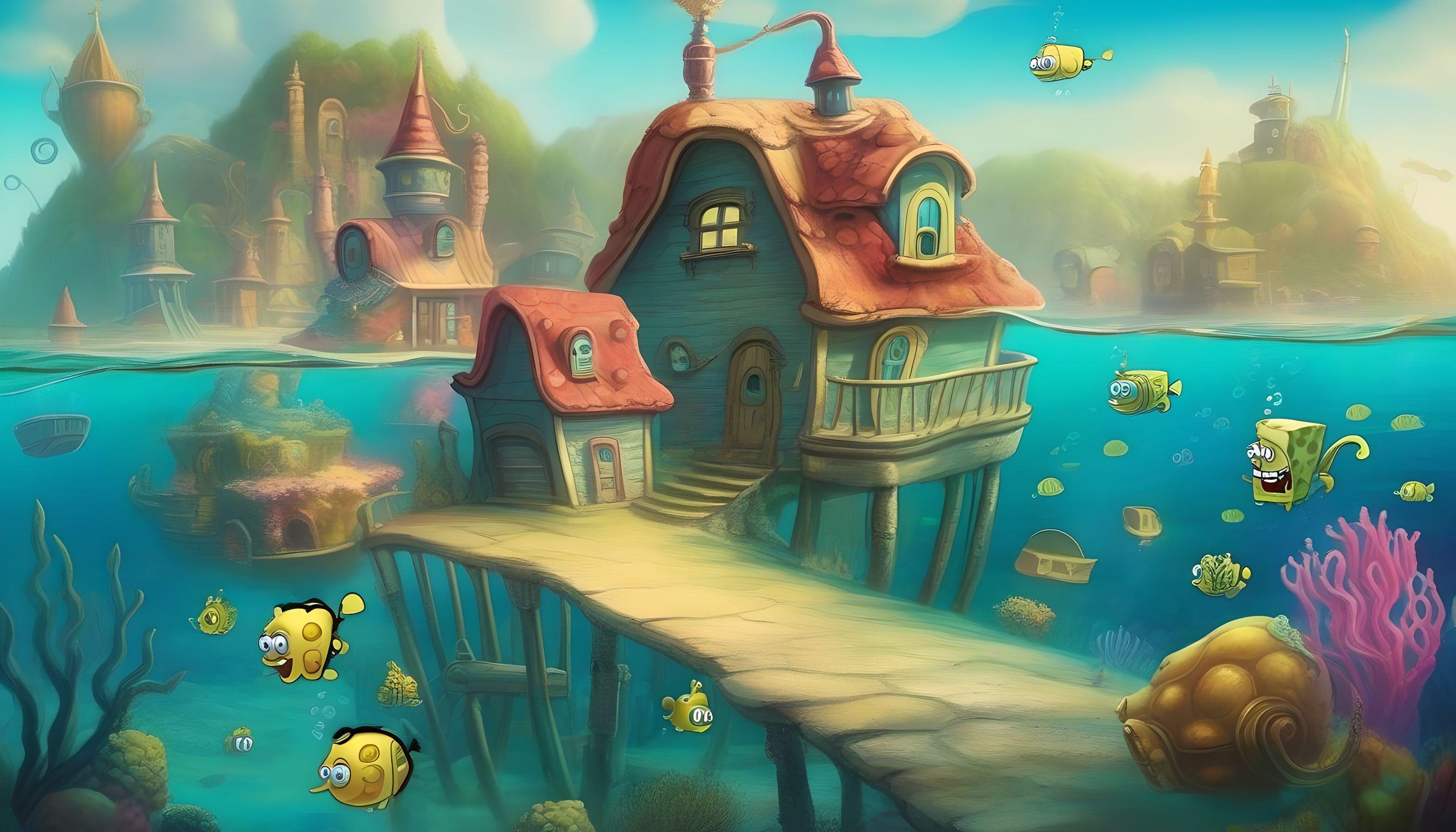 funny houses under the sea