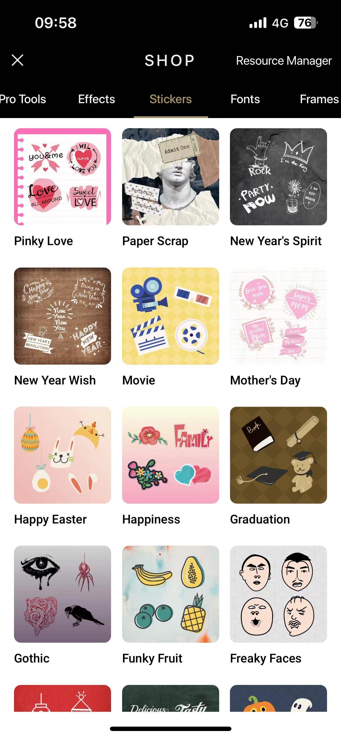 free trendy stickers in Fotor's sticker maker app