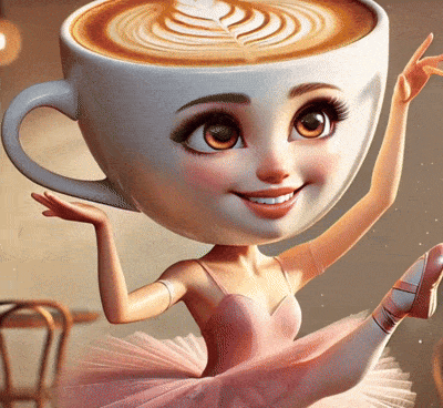 バレリーナカプチーノを回転させて踊らせる