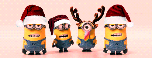 gif de bonne annee avec des minions