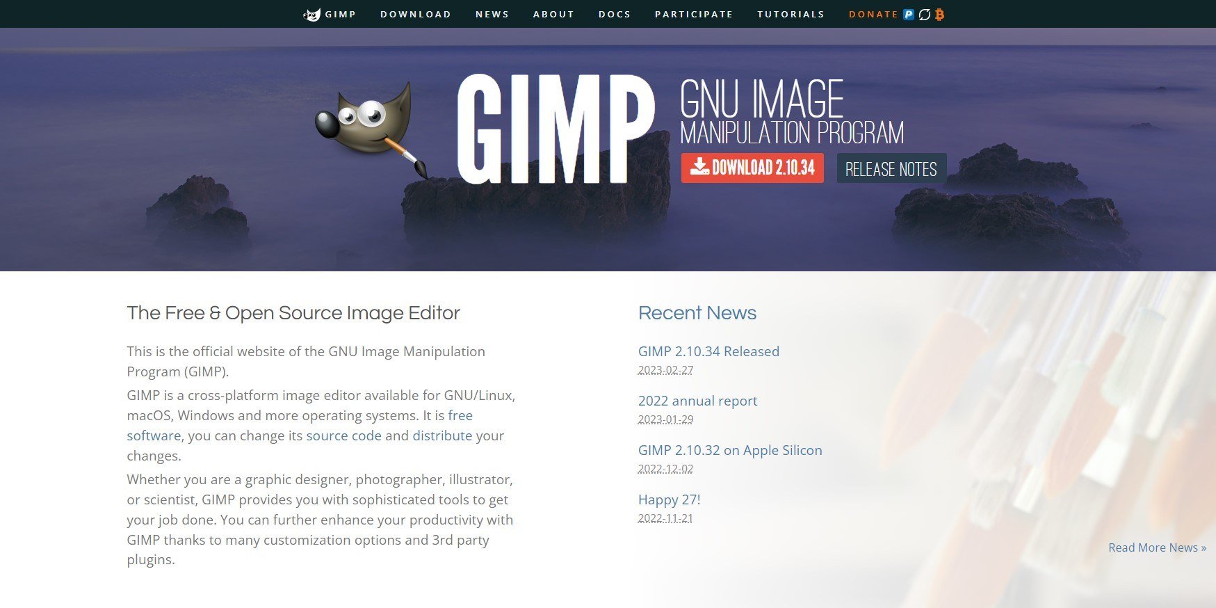 gimp background remover home page