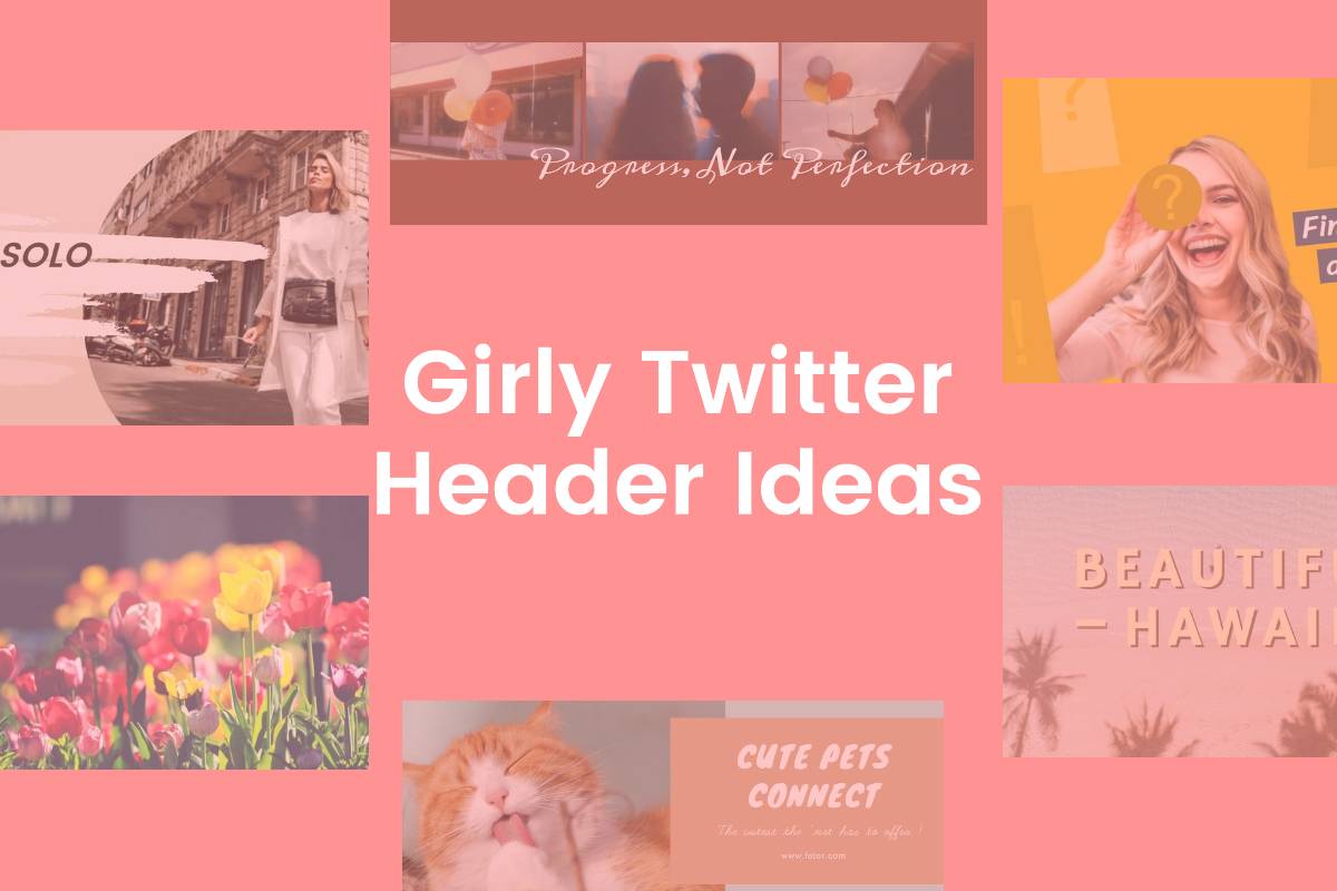 girly twitter headers cover pink