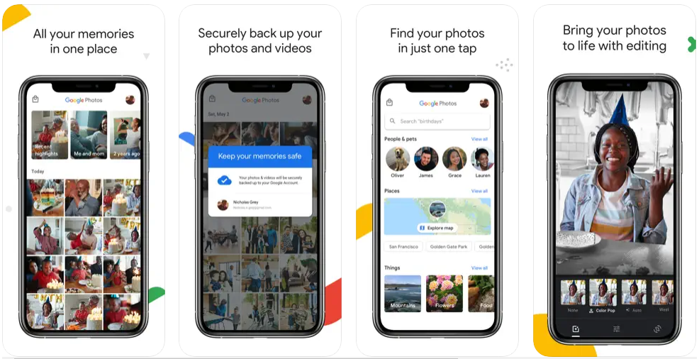 google photo features