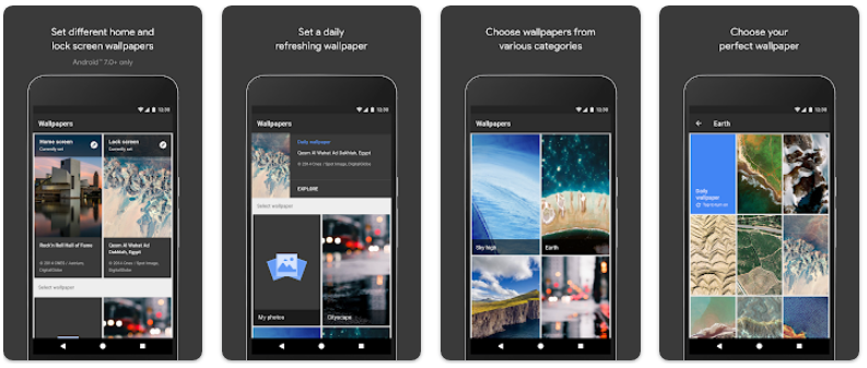 google wallpaper app overview