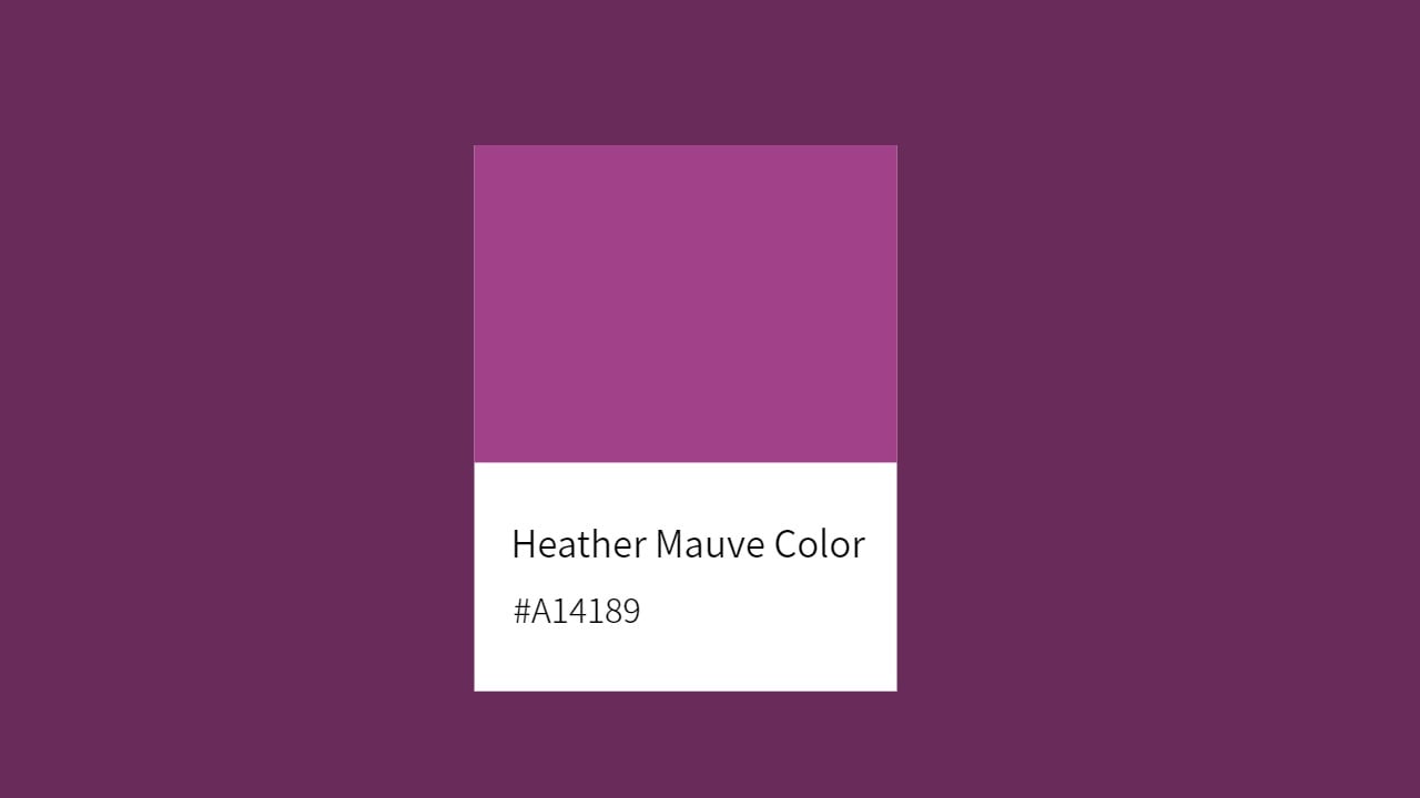heather mauve color a14189