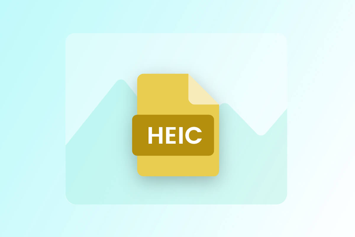 yellow heic file icon