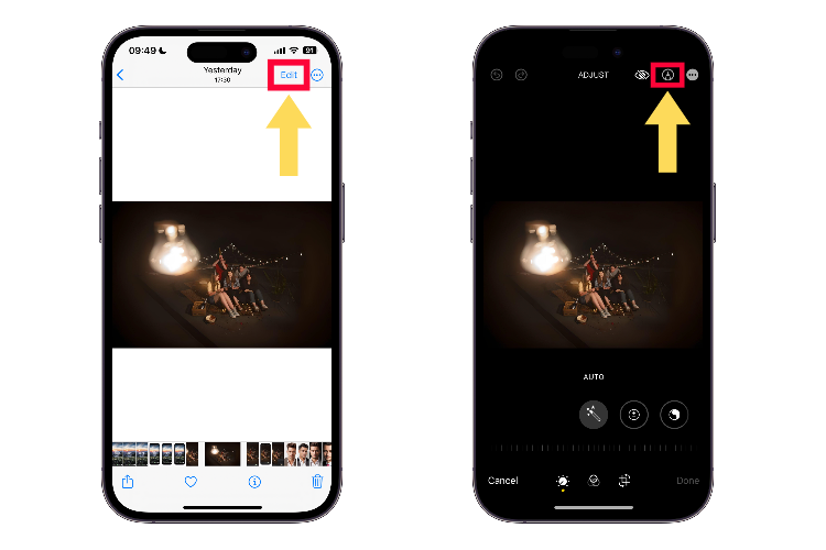 how to add text to photos on iPhone step1-2