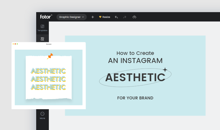 how to create an instagram aesthetic for your brand in Fotor
