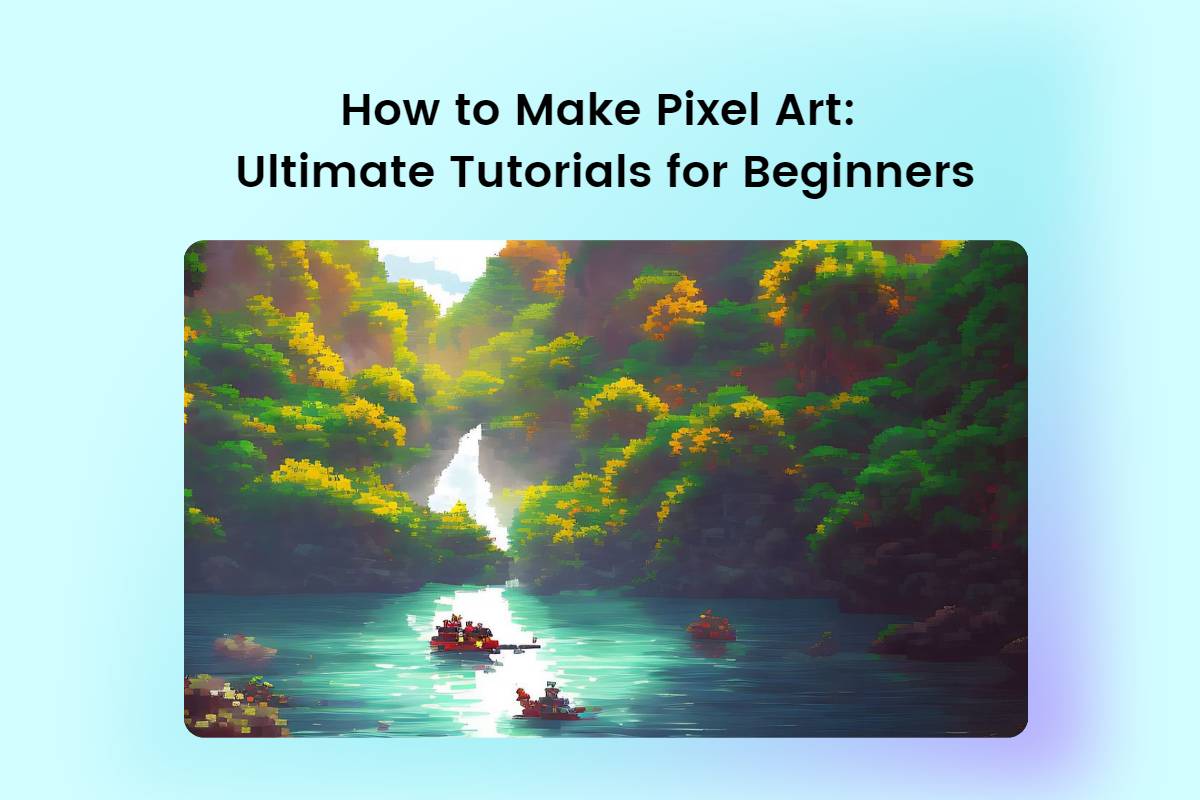 how to make pixel art and example pixel art painting from fotor